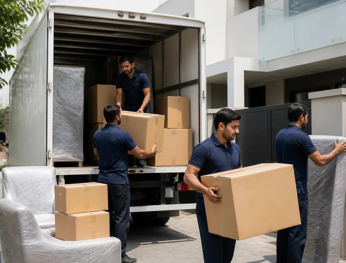 Packzy crew packing and loading household goods in Patna